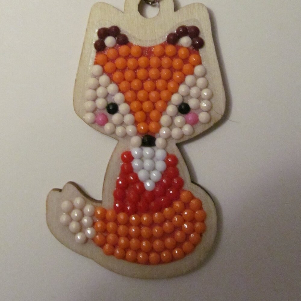 Fox Diamond Art Keychain Item #3512025